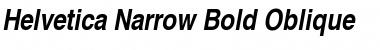 Download Helvetica Narrow Bold Oblique Font