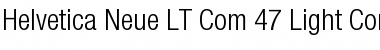 Download Helvetica Neue LT Com 47 Light Condensed Font