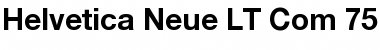 Download Helvetica Neue LT Com 75 Bold Font
