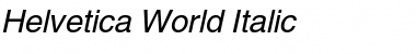 Download Helvetica World Italic Font