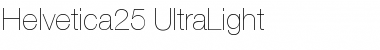 Download Helvetica25-UltraLight Ultra Light Font