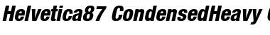 Download Helvetica87-CondensedHeavy HeavyItalic Font