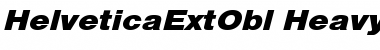 Download HelveticaExtObl-Heavy Regular Font
