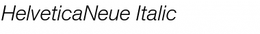 Download HelveticaNeue Italic Font