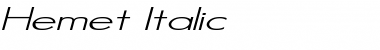 Download Hemet Italic Font