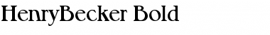 Download HenryBecker Bold Font