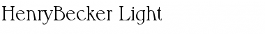 Download HenryBecker-Light Regular Font