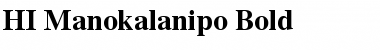 Download HI Manokalanipo Bold Font