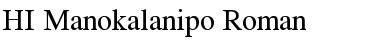 Download HI Manokalanipo Roman Font