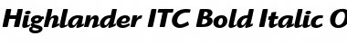 Download Highlander ITC Bold Italic Font