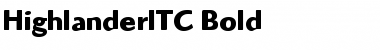 Download HighlanderITC Bold Font