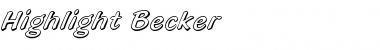 Download Highlight Becker Regular Font