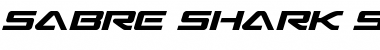 Download Sabre Shark Semi-Straight Font