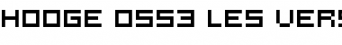 Download Hooge 0553 LeS version Font