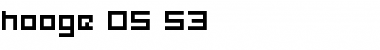 Download hooge 05_53 Font