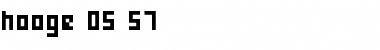Download hooge 05_57 Font