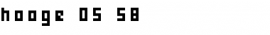 Download hooge 05_58 Regular Font