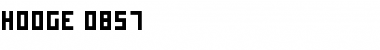 Download hooge 0857 Font