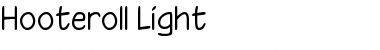 Download Hooteroll Light Font