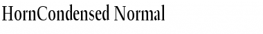 Download HornCondensed Normal Font