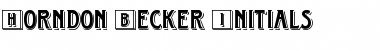 Download Horndon Becker Initials Regular Font