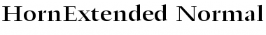 Download HornExtended Normal Font