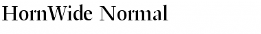 Download HornWide Normal Font