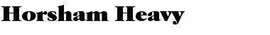 Download Horsham-Heavy Regular Font
