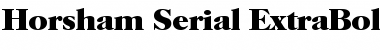 Download Horsham-Serial-ExtraBold Regular Font
