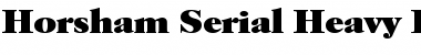 Download Horsham-Serial-Heavy Regular Font
