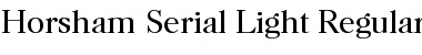 Download Horsham-Serial-Light Regular Font