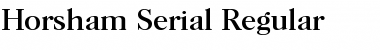 Download Horsham-Serial Regular Font