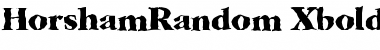 Download HorshamRandom-Xbold Regular Font