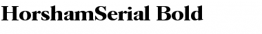 Download HorshamSerial Bold Font