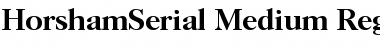 Download HorshamSerial-Medium Regular Font
