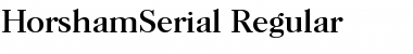 Download HorshamSerial Regular Font