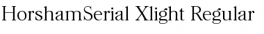 Download HorshamSerial-Xlight Regular Font