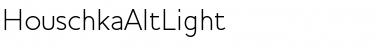 Download HouschkaAltLight Regular Font
