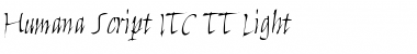 Download Humana Script ITC TT Light Font