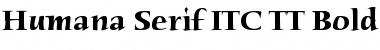 Download Humana Serif ITC TT Bold Font