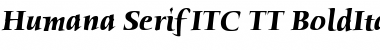 Download Humana Serif ITC TT BoldItalic Font