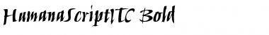 Download HumanaScriptITC BoldItalic Font