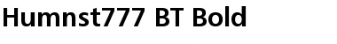 Download Humnst777 BT Bold Font