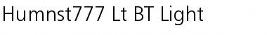 Download Humnst777 Lt BT Light Font