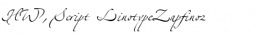 Download HW, Script - LinotypeZapfino2 Font