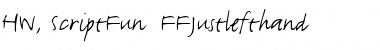 Download HW, ScriptFun - FFJustlefthand Regular Font