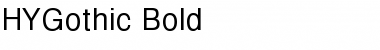 Download HYGothic-Bold Regular Font