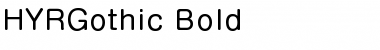 Download HYRGothic-Bold Regular Font
