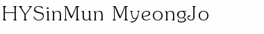 Download HYSinMun-MyeongJo Regular Font