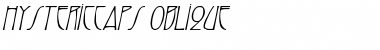 Download HystericCaps Oblique Font